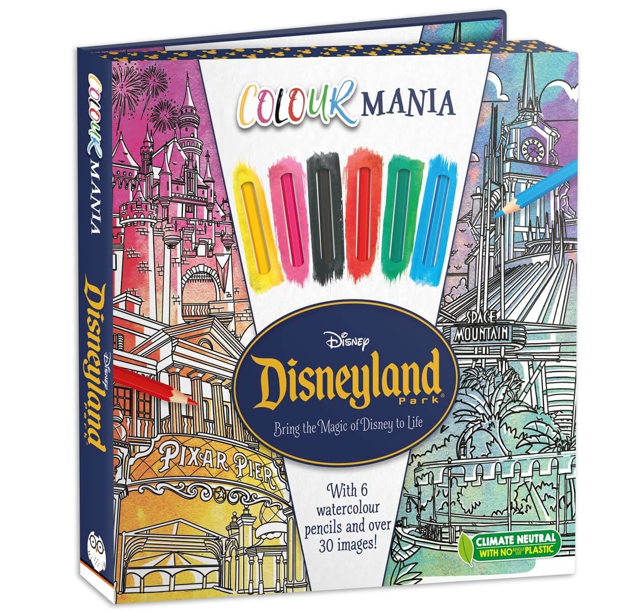 Disneyland Park Colouring Book & Pencil Set